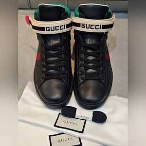 Gucci hi top Ace in black